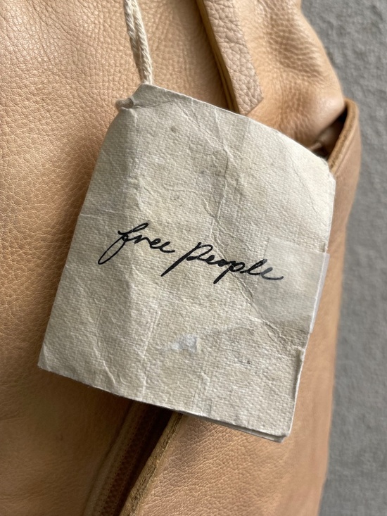 FREE PEOPLE LEATHER CONVERT. SLING BACKPACK NWT main image 5